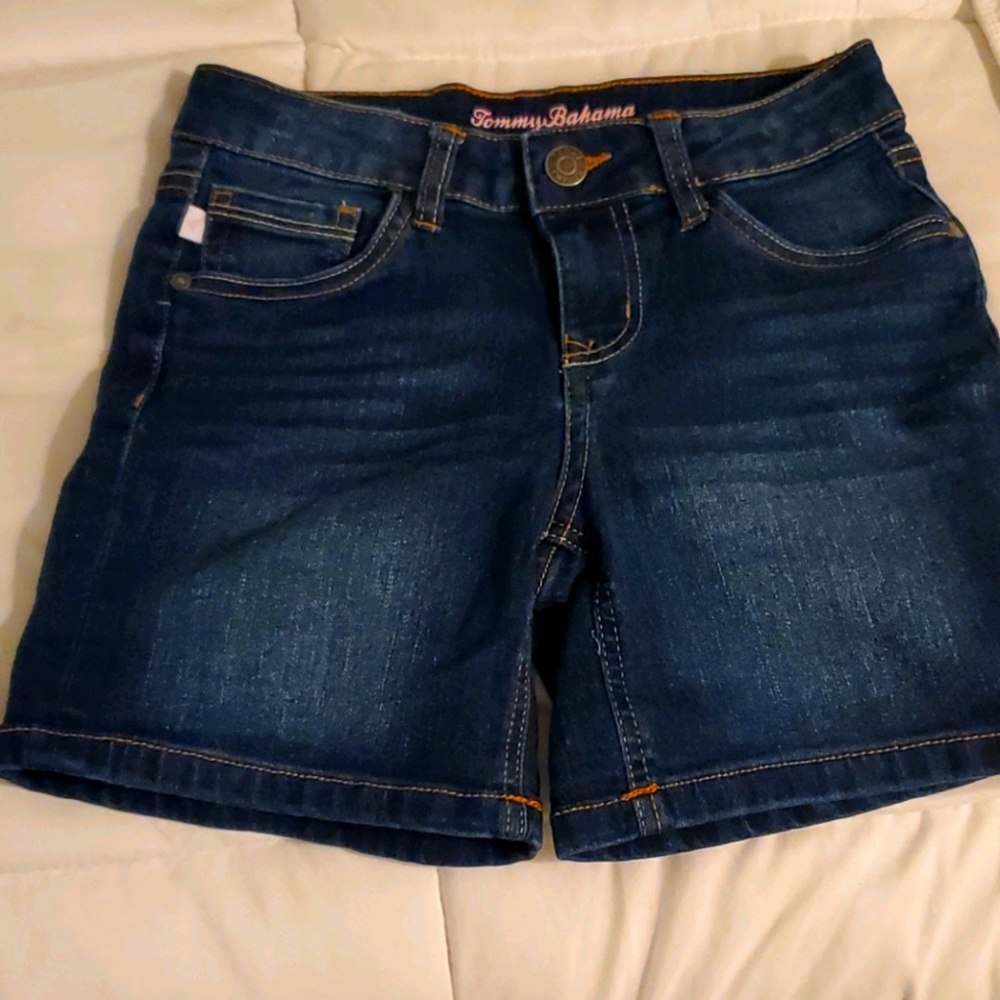 Tommy Bahama Girls blue jean shorts